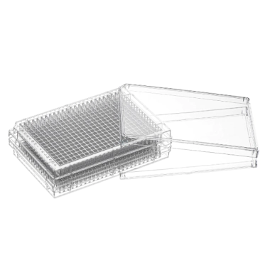 Microplaca para cultivo celular 384 poços superfície tratada 100un/pct Mevalabs