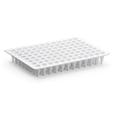 Microplaca PCR de 96 poços 0,1 ml sem saia branca não estéril 10un/pct - Mevalabs