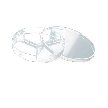 Placa de Petri 90x15mm 2 Divisórias Estéril 10und/pct Cralplast
