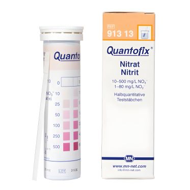 Quantofix Nitrato/ Nitrito 0-500mg/l No3 0-80mg/l No2 - 100 tiras/cx. Macherey-Nagel (MN)
