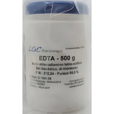EDTA Dissódico Di-hidratado Ultrapuro 100g – Grau Biologia Molecular 100g Nova Biotecnologia