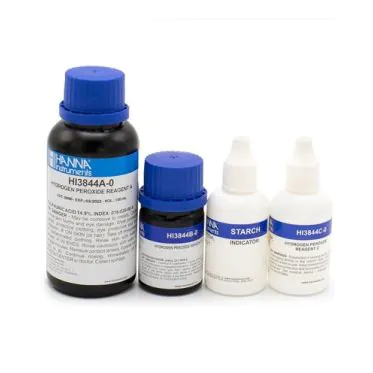 Reagentes de Reposição para Test Kit de Peróxido de Hidrogênio 100 Testes Hanna