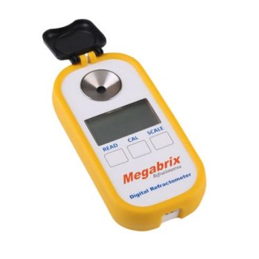 Refratômetro digital portátil série brix% escalas brix 0-50% e índice de refração - Megabrixx