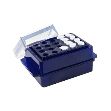 Rack termoestável face 20 microtubos de 0,5mL e 2mL Kasvi
