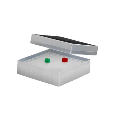 Caixa para 81 tubos criogênicos de 2mL disposição 9x9 Cralplast