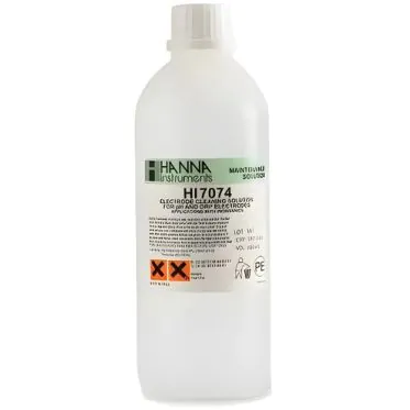 Solução de limpeza de eletrodo para substâncias inorgânicas 500mL Hanna