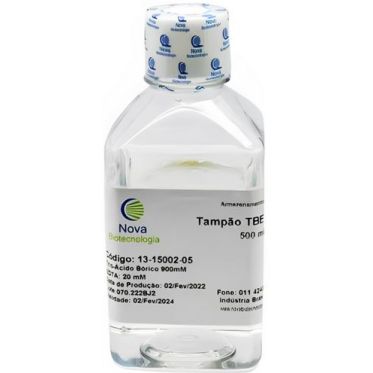 Tampão TBE, 10X concentrado - solução estéril. Volume: 500mL  Nova Biotecnologia