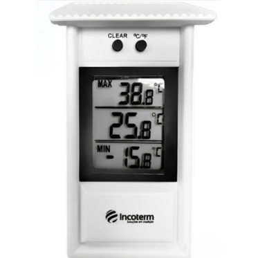 Termômetro digital com máxima e mínima escala -30a60:0,1°C Incoterm