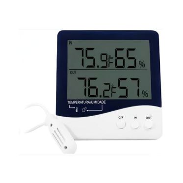 Termo-Higrômetro Digital Temperatura e Umidade Interna/Externa Incoterm