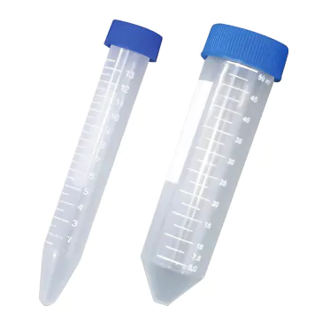 Tubo de centrifugação tipo falcon em PP fundo cônico Cralplast