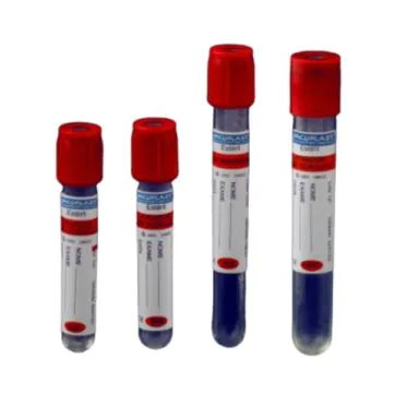 Tubo p/ coleta de sangue a vácuo em vidro c/ ativador de coágulo 10mL 16x100mm 100und/rack Vacuplast