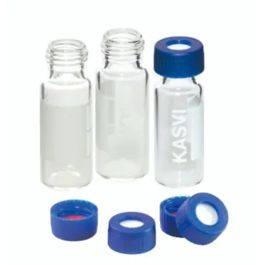 Vial para Cromatografia Incolor 11,6x32mm 1,5ml com Tampa 100und/cx Kasvi